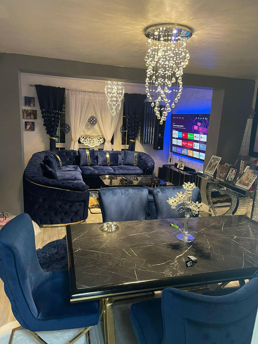 Ambassador corner sofa range plush velvet - choose combination