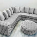 Stella Chesterfield Footstool Round