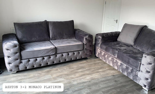 Ashton premium plush velvet 3+2 sofa range