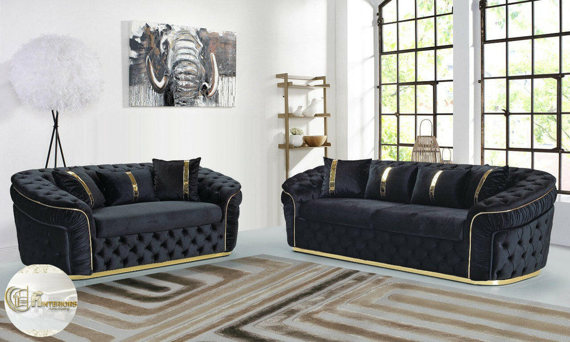 Chrometrimsofa goldtrimsofa velvetsofa dubaisofacollection plushvelvetsofas luxurysofa uniquesofas furniture sofas sofa cornersofa 3+2sofa homedecor design interiordesign livingroom home furnituredesigns love bespoke bespokesofas