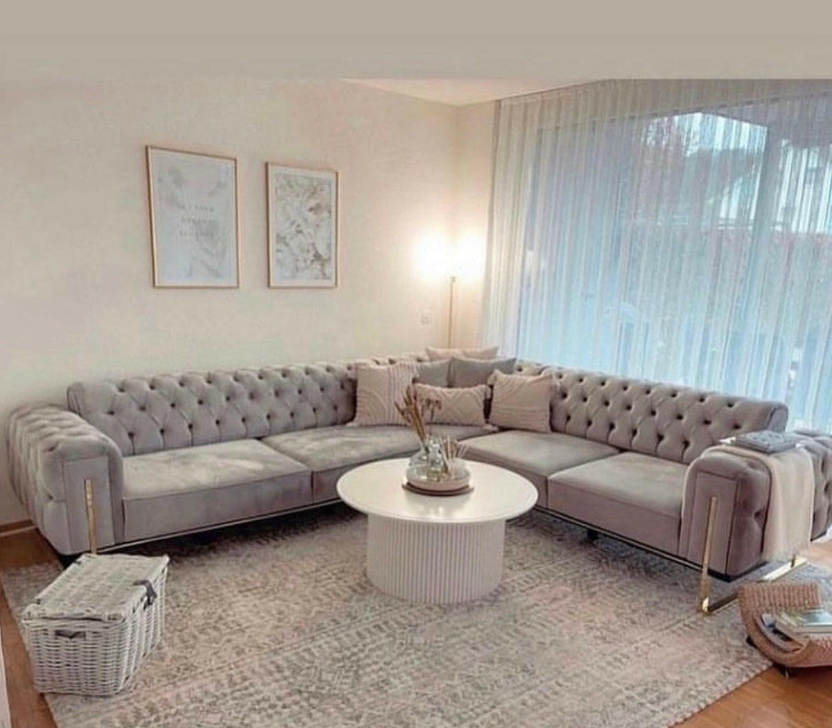 Scarlet Corner Sofa Range In Plush Velvet Celebrity Interiors