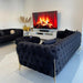 Hermes 3 Seater sofa plush velvet