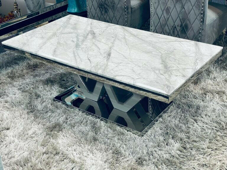 Marble grey sales coffee table