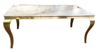 Lewis Gold Ceramic 1.5m Dining Table