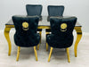Victoria Gold Detailing Knocker back Dining Chair