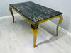 Sofia Dining Table - Black Or Cream 4 Sizes