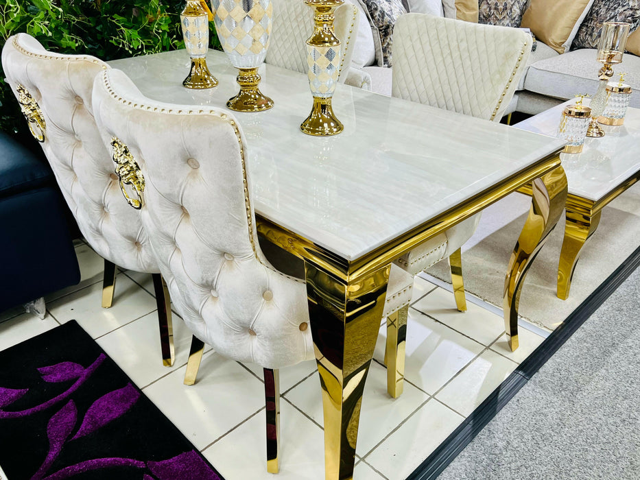 Sofia Dining Table - Black Or Cream 4 Sizes