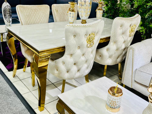 marblediningtableset marblediningtable velvetdiningchairs velvet furniture furnitureflip décor golddiningtable chromediningtable marbletop diningroom diningroomdecor diningroomideas