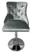 Mayfair Brushed Velvet Bar stool Lion Knocker