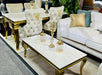 Victoria Gold Detailing Knocker back Dining Chair
