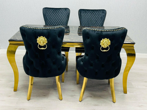 Velvetdiningchair goldlegsdiningchair diningchair lionknockerdiningchair creamvelvetdiningchair blackvelvetdiningchair dining diningroom chair 