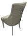 Lexi Chair Mink Pu Leather & Chrome Legs - Round Knocker