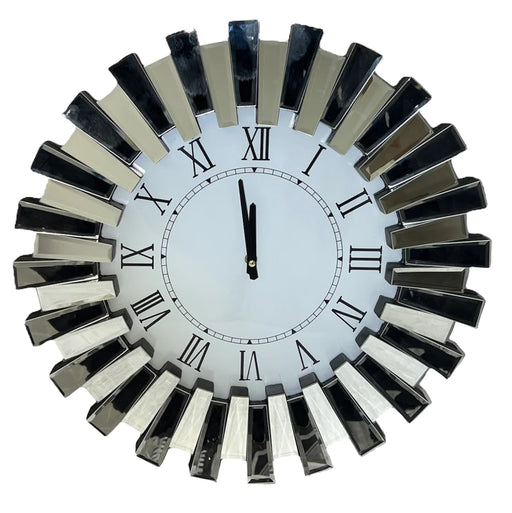 Starburst mirrored clock