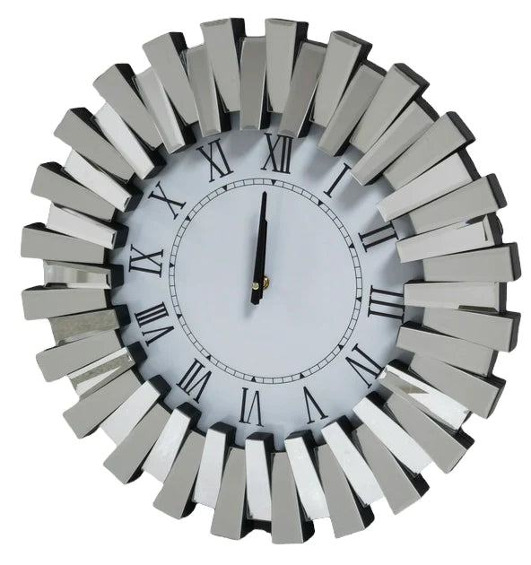 Starburst mirrored clock