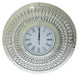 Round Pear Drop Mirrored clock 50cm
