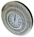 Round Pear Drop Mirrored clock 50cm