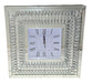 Square Pear Drop Mirrored clock 50cm