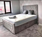 Arizona divan ottoman gas lift bed in plush velvet