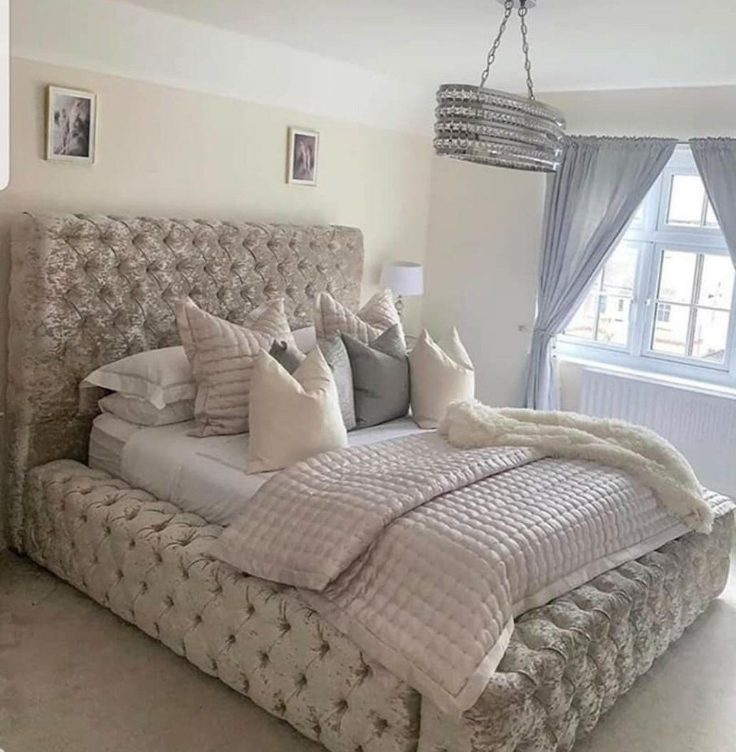 Luxury velvet beds deals