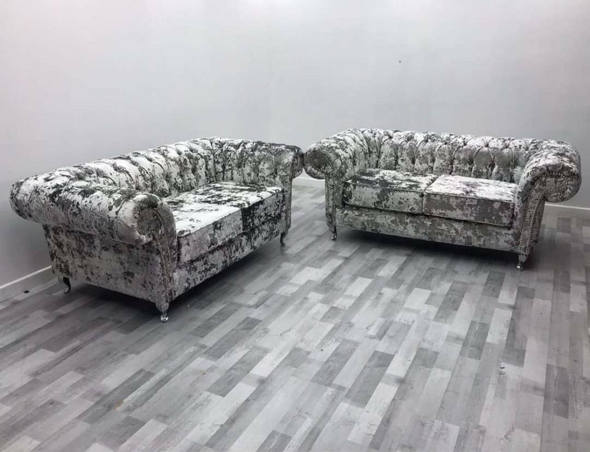 Lustro crushed velvet sofa new arrivals