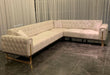 scarlet corner sofa range in plush velvet