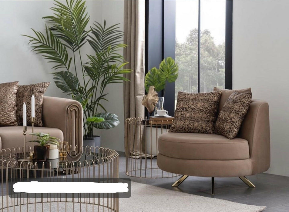 Elmira 1 Seater Grey and Chrome