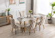 Sorrento Oval Sintered Stone Dining Table + Victoria Velvet Dining Chairs