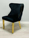 Valentino Gold Detailing Knocker back Dining Chairs
