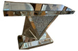 Crushed Diamond V Console Table
