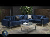scarlet corner sofa range in plush velvet