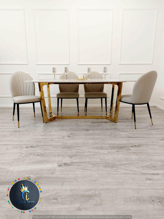 Sinteredstonediningtable sinteredstonetop golddiningchairs golddiningtable marblediningtable velvetdiningchairs velvet furniture furnitureflip décor golddiningtable chromediningtable marbletop diningroom diningroomdecor diningroomideas contemporary dining 