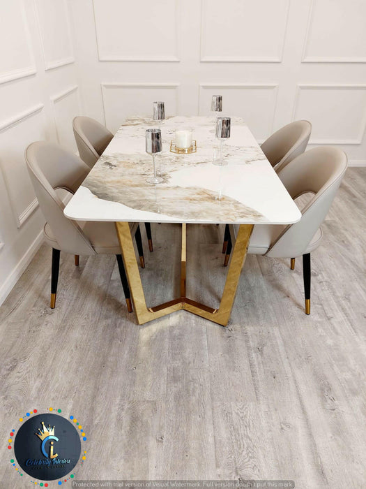 Sinteredstonediningtable sinteredstonetop golddiningchairs golddiningtable marblediningtable velvetdiningchairs velvet furniture furnitureflip décor golddiningtable chromediningtable marbletop diningroom diningroomdecor diningroomideas contemporary dining 