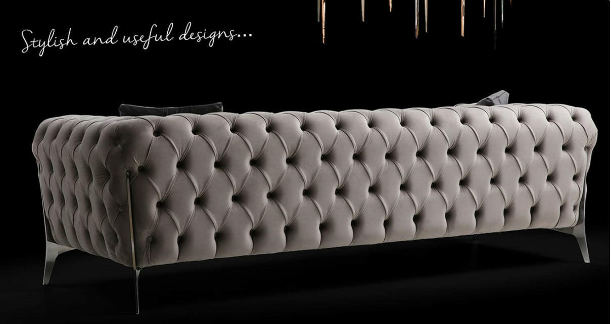 Hermes 3+2 sofa plush velvet