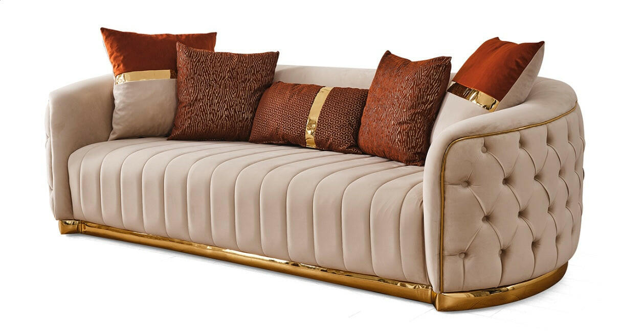 Meridian clearance velvet sofa