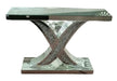 Crushed Diamond X Console Table