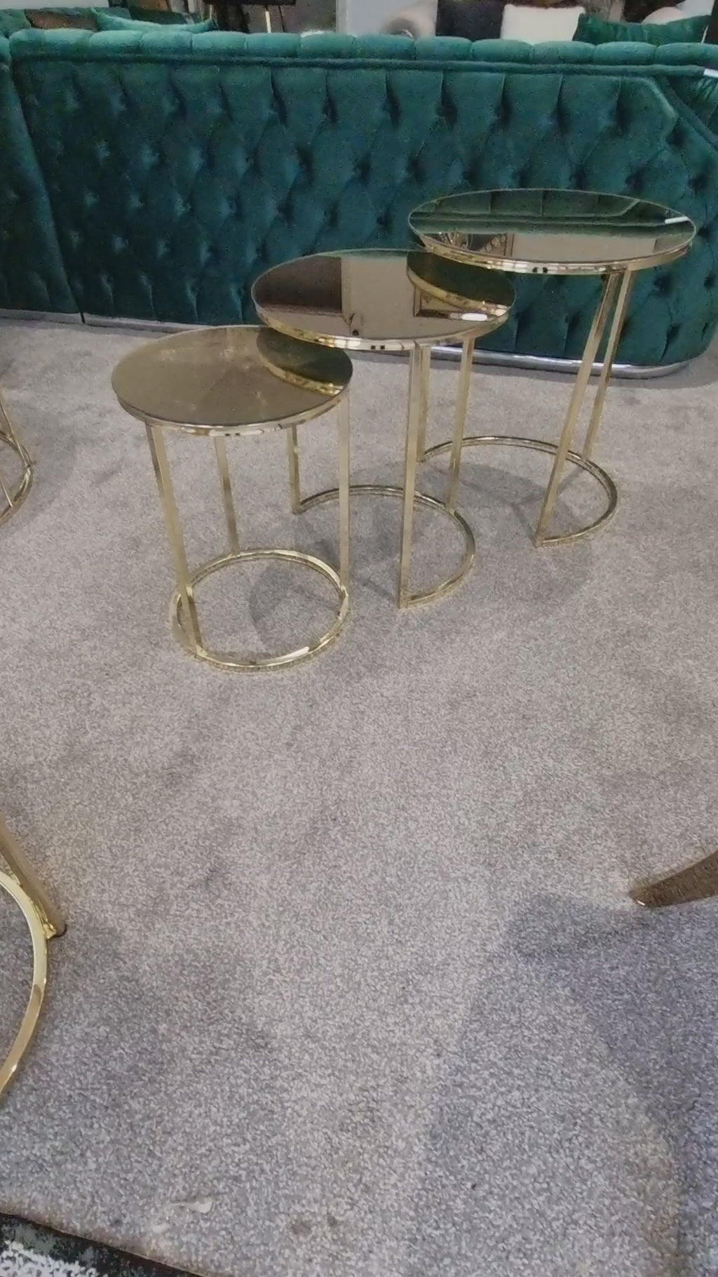 NEST OF 3 BRONZE GOLD METAL - NOW ON SALE