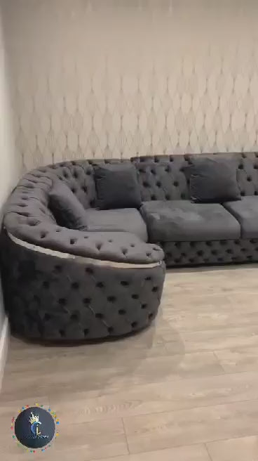 Bvlgari corner sofa range plush velvet - choose combination
