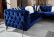 Hermes corner sofa plush velvet