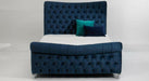 Devina sleigh curved bed frame