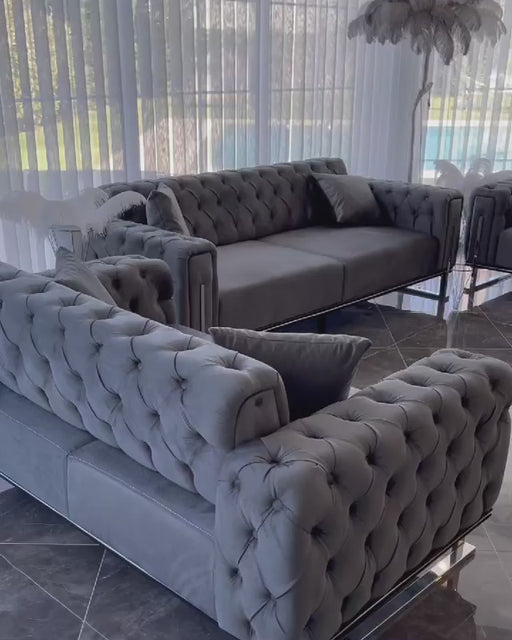Scarlet 3 Seater Sofa Plush Velvet