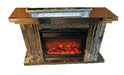 Wrex crushed diamond fireplace