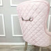 Kate Dining Chair With Chrome Clasp & Quilted Back
