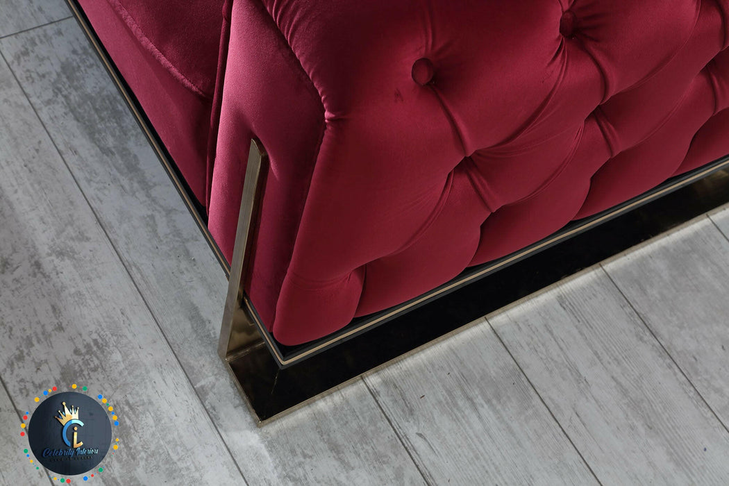 scarlet corner sofa range in plush velvet