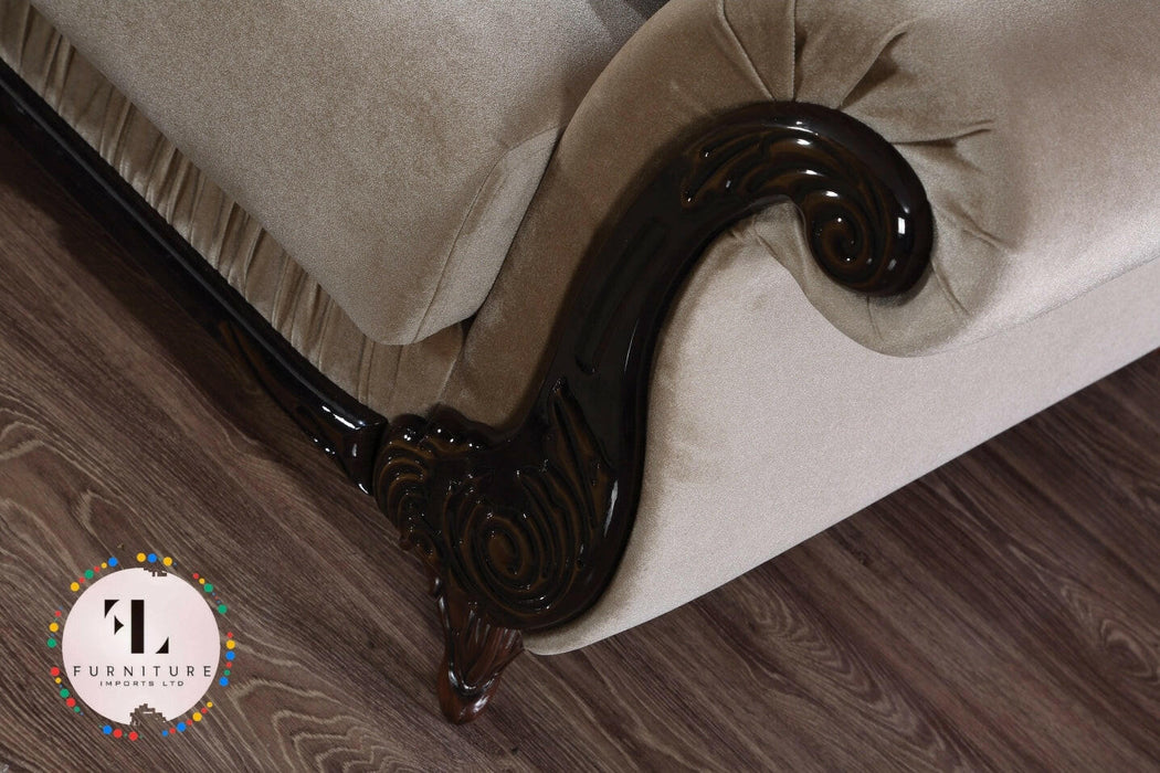 Ayana Italian Style Corner Suite - Choose Combination & Velvet