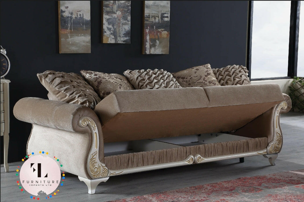 Ayana Italian Style Corner Suite - Choose Combination & Velvet